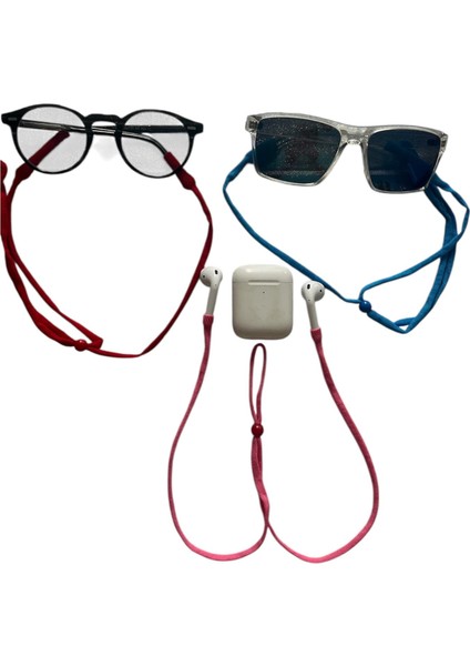 Spor Gözlük Ipi, Kulaklık Askısı. A Kalite, Ayarlanabilir, Esnek 10 Adet Renkli Set Düşmeyen Yapı fırsatları