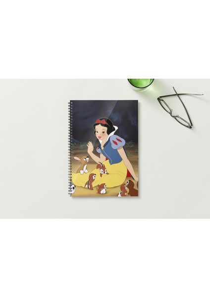 Pam. Prenses A5 Metal Spiralli Çizgisiz Sert Kapak Pam. Prenses Defter