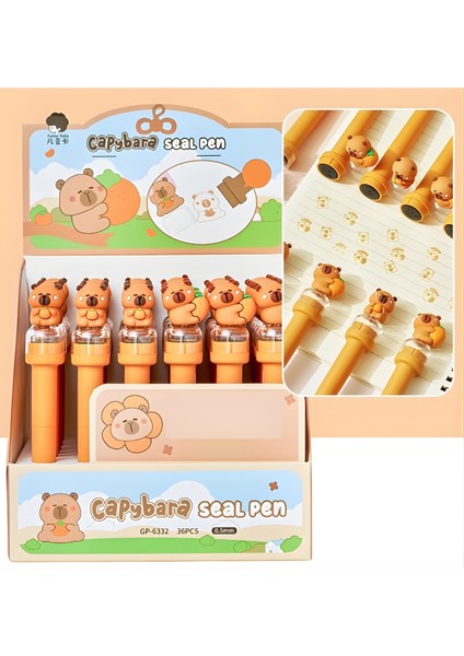 Capybara Kapibara Mühürlü Baskı Tükenmez Kalem Tekli modelleri