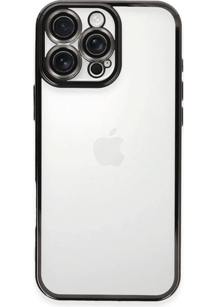 MYT09 iPhone 16 Pro Kılıf Lensli Silikon - Siyah