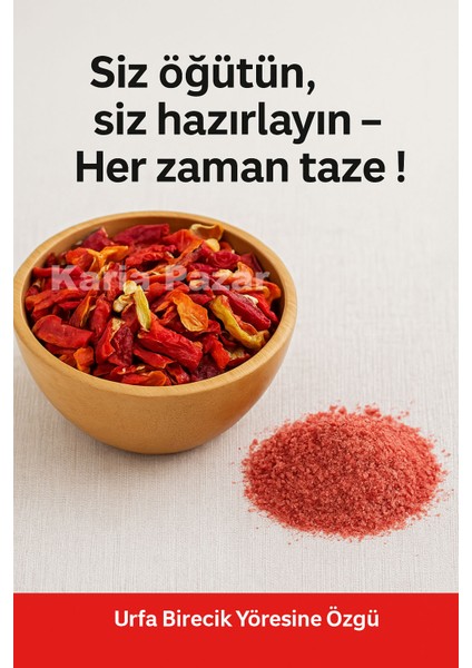 Doğranmış Kurutulmuş Alaca Biber 500G | Toz Biber Yapmak Için | Orta Acı modelleri