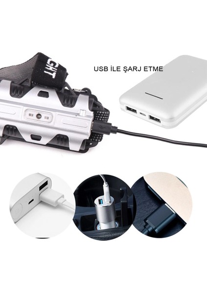 4 Modlu Sensörlü Şarjlı Güçlü Kafa Lambası WT-248 modelleri