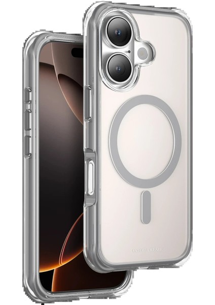 MYT09 Apple iPhone 16 Hulk Magsafe Kapak - Titan Gri