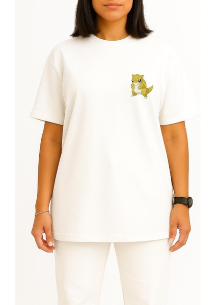 Oversize Sandshrew Cep Baskılı Unisex T-Shirt fiyatları