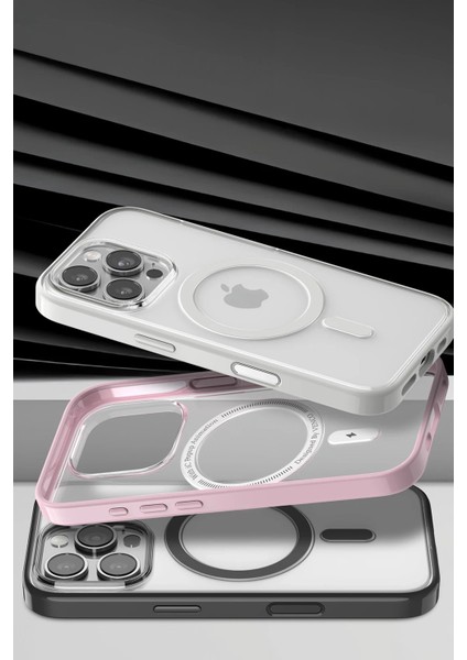 MYT09 Apple iPhone 15 Pro Max Joly Magsafe Kapak - Siyah