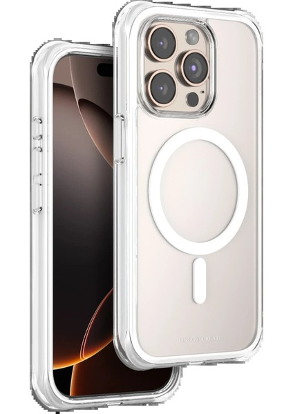 MYT09 Apple iPhone 15 Pro Max Hulk Magsafe Kapak - Beyaz