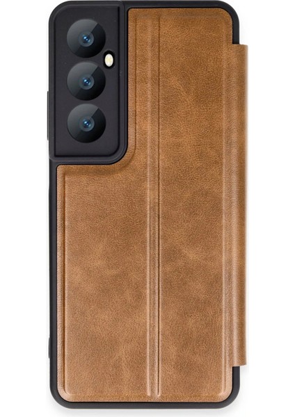 MYT09 Realme C65 Kılıf Flip Cover - Taba