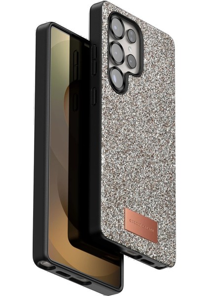 MYT09 Samsung Galaxy S25 Ultra Bright Simli Kapak - Gold