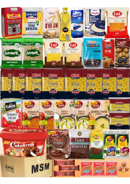 Ramazan Paketi Erzak Kolisi Gıda Paketi Kumanya Paketi Ramazan Kolisi Mega Paket 45 Parça Çocuklar İçin Çikolata Setli Toplam 19KG No 14