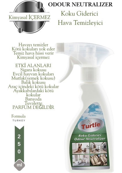 Turtle Koku Giderici ultra etkili Sprey 250 ml
