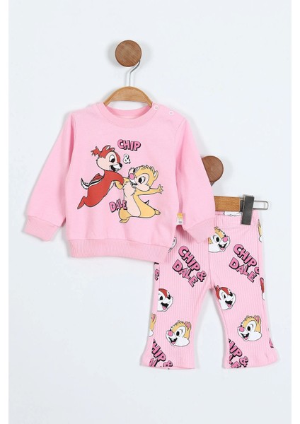 6-24 Ay Chip & Dale Baskılı Ispanyol Paça Bebek Takımı | Mevsimlik