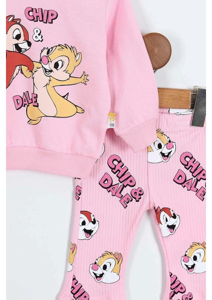 6-24 Ay Chip & Dale Baskılı Ispanyol Paça Bebek Takımı | Mevsimlik fırsatları