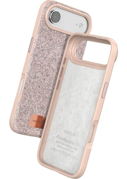 MYT09 Apple iPhone 17 Air Bright Simli Kapak - Pembe modelleri