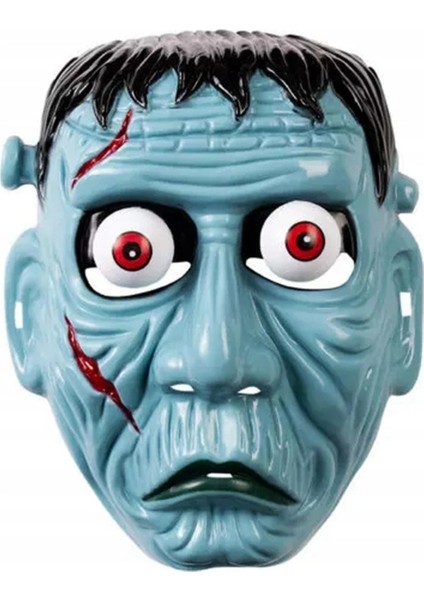 Frankenstein Temalı Sallanan Oynar Gözlü Maske