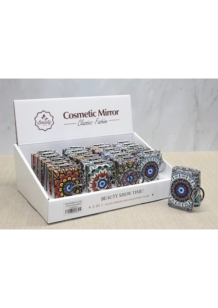 Taşlı El Aynası Anahtarlık ALK3766