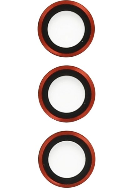 MYT09 Samsung Galaxy S23 Plus Metal Kamera Lens - Kırmızı