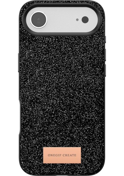 MYT09 Apple iPhone 17 Air Bright Simli Kapak - Siyah fırsatları