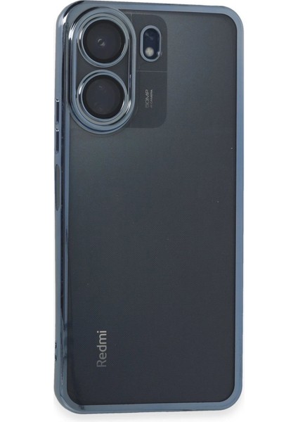 MYT09 Xiaomi Redmi 13C Kılıf Lensli Silikon - Lacivert