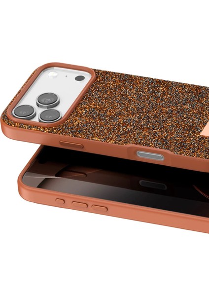 MYT09 Apple iPhone 17 Pro Bright Simli Kapak - Turuncu fiyatları