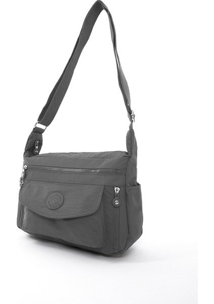 Sanmorris Glc Kadın 3053 Suya Dayanıklı Krinkıl Kumaş Çok Gözlü Ayarlanabilir Çapraz Askılı Omuz Çantası modelleri