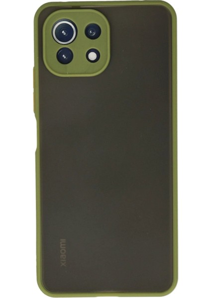 MYT09 Xiaomi Mi 11 Lite Kılıf Montreal Silikon Kapak - Açık Yeşil