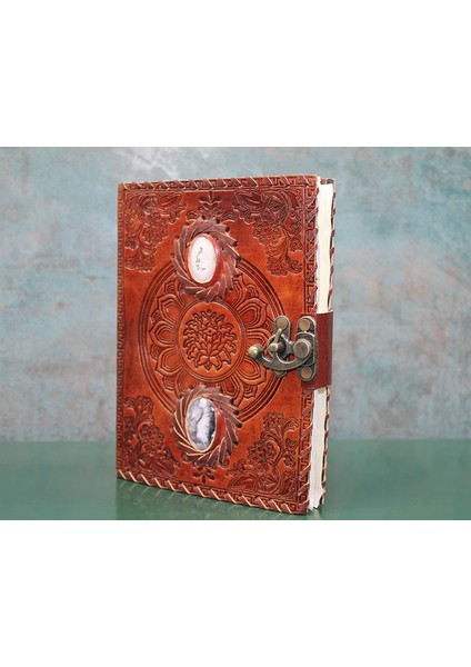 Taşlı Deri Defter KSK3145