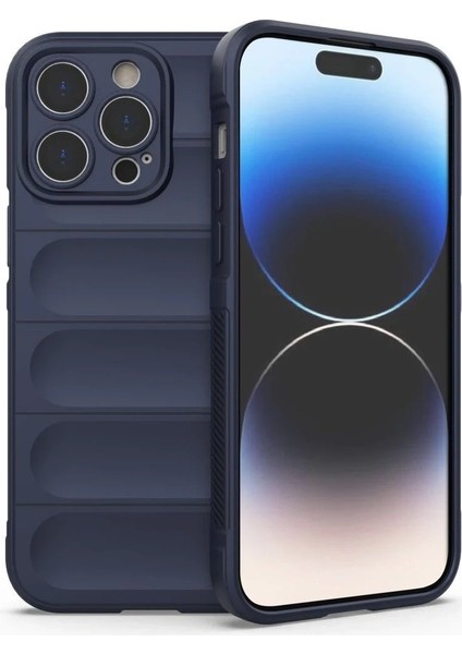 MYT09 iPhone 15 Pro Max Kılıf Optimum Silikon - Lacivert