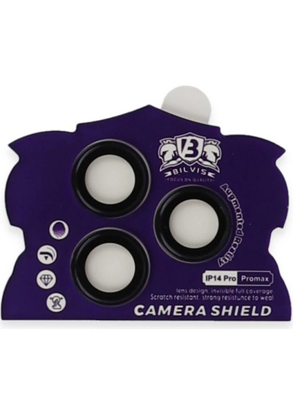 MYT09 iPhone 14 Pro Max Bilvis Titan Kamera Lens - Derin Mor fiyatları