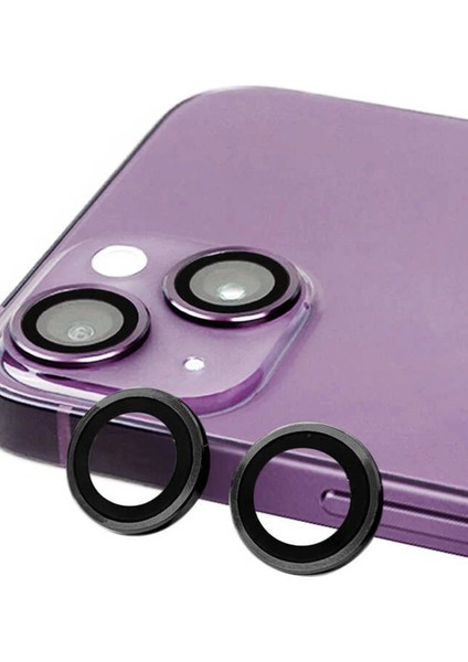 MYT09 iPhone 13 Mini Raze Metal Kamera Lens - Siyah