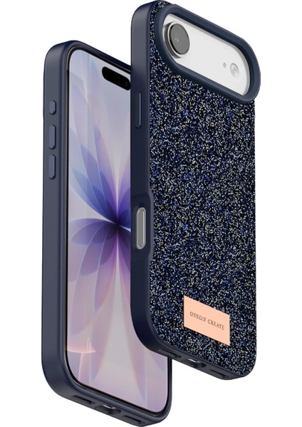 MYT09 Apple iPhone 17 Air Bright Simli Kapak - Mavi