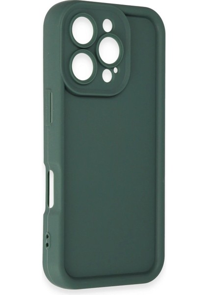 MYT09 iPhone 16 Pro Kılıf Viera Silikon - Koyu Yeşil fırsatları