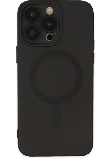 MYT09 iPhone 13 Pro Kılıf Moshi Lens Magneticsafe Silikon - Siyah