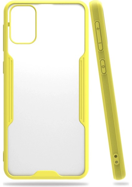 MYT09 Samsung Galaxy M31 Kılıf Platin Silikon - Sarı