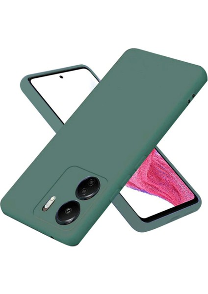MYT09 Xiaomi Redmi 13C Kılıf First Silikon - Koyu Yeşil