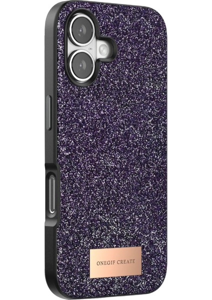 MYT09 Apple iPhone 17 Bright Simli Kapak - Derin Mor modelleri