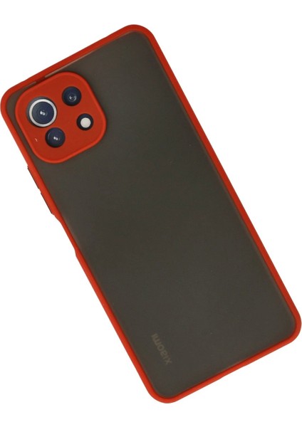 MYT09 Xiaomi Mi 11 Lite Kılıf Montreal Silikon Kapak - Kırmızı fiyatları