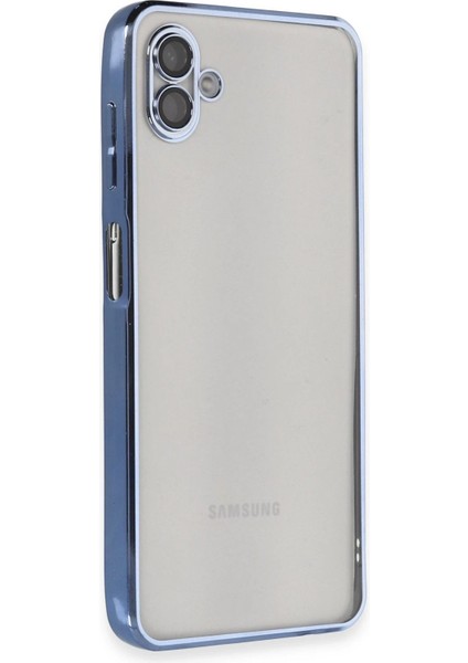 MYT09 Samsung Galaxy A04 Kılıf Lensli Silikon - Açık Mavi