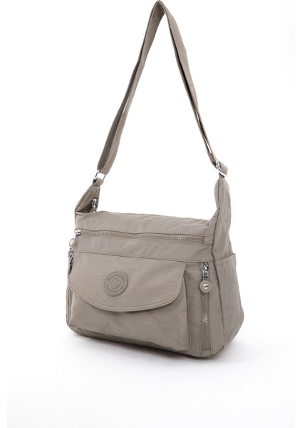 Sanmorris Glc Kadın 3053 Suya Dayanıklı Krinkıl Kumaş Çok Gözlü Ayarlanabilir Çapraz Askılı Omuz Çantası modelleri