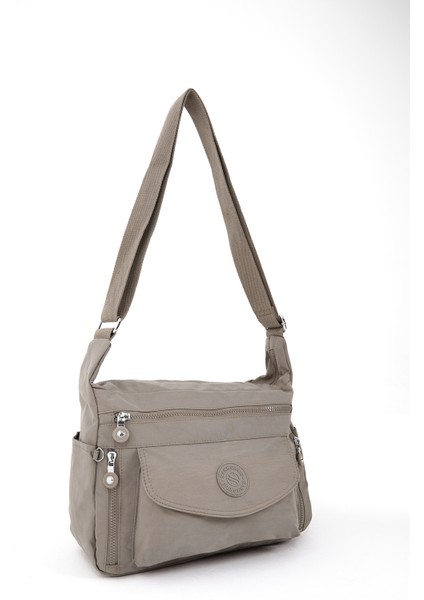 Sanmorris Glc Kadın 3053 Suya Dayanıklı Krinkıl Kumaş Çok Gözlü Ayarlanabilir Çapraz Askılı Omuz Çantası fırsatları