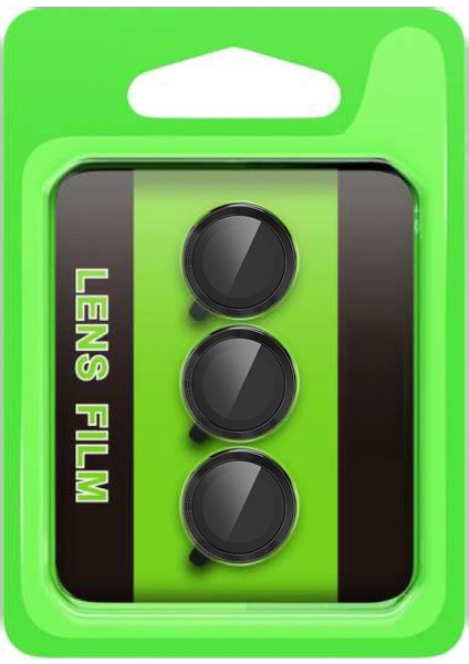 MYT09 Samsung Galaxy S25 Fe Raze Metal Kamera Lens - Siyah