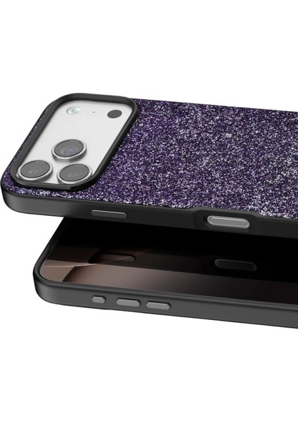 MYT09 Apple iPhone 17 Pro Bright Simli Kapak - Derin Mor fiyatları