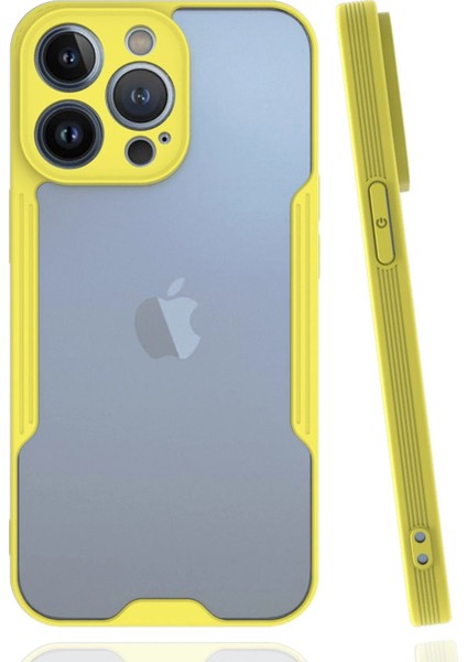 MYT09 iPhone 14 Pro Kılıf Platin Silikon - Sarı