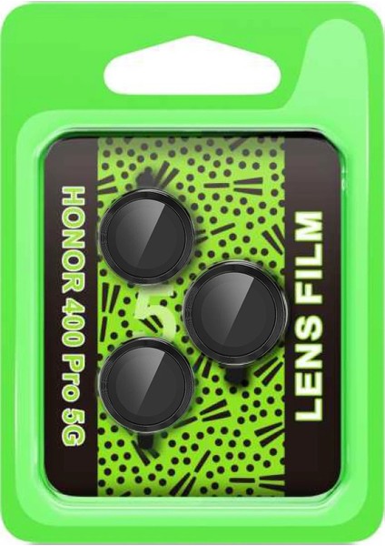 MYT09 Huawei Honor 400 Pro 5g Raze Metal Kamera Lens - Siyah