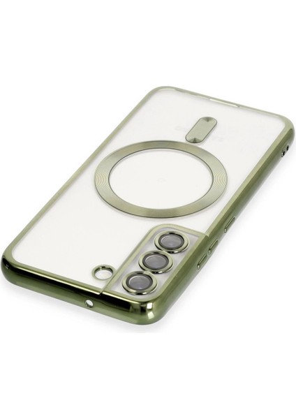 MYT09 Samsung Galaxy S22 Kılıf Kross Magneticsafe Kapak - Koyu Yeşil modelleri