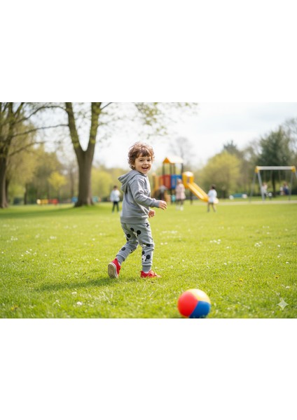 2-5 Yaş Mickey Mouse Baskılı Kapüşonlu Çocuk Eşofman Takımı | Mevsimlik fiyatları