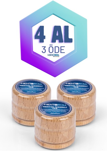 Mentol Taşı Menthol Migren Taşı 3 Adet