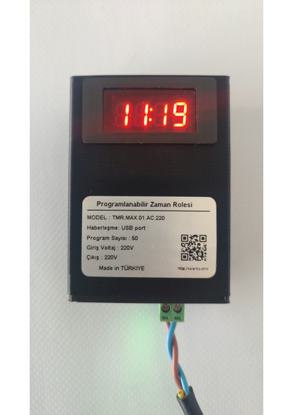 Tmr.max.01-Programlanabilir Zaman Saati Rolesi