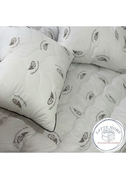 %100 Doğal Kaz Tüyü Mix Çift Kişilik Yorgan (195x215) – Premium Series, Ultra Hafif 9 TOG, 2500gr Özel Üretim indirimleri