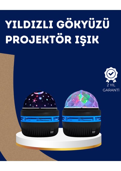 Nrzsnt 360° Dönen Galaxy Projektörlü Gece Lambası – Star Master Yıldızlı Gökyüzü Efekti