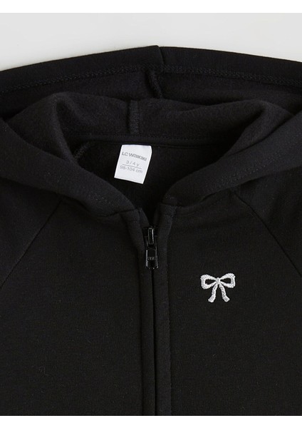 Lcw Yeni Yeni Sezon Fiyonk Nakışlı Kız Çocuk Kalın Fermuarlı Sweatshirt modelleri